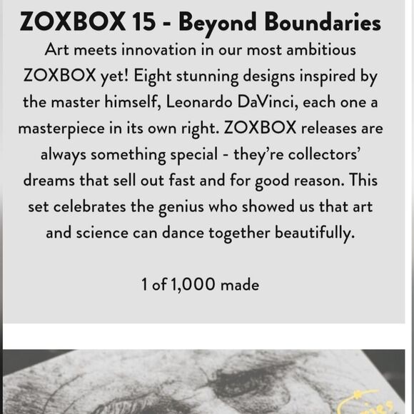 ZOX "THE LAST PUPPER" #766 ZOXBOX 15 Da Vinci DOG Medium collectible wristband - Picture 13 of 16